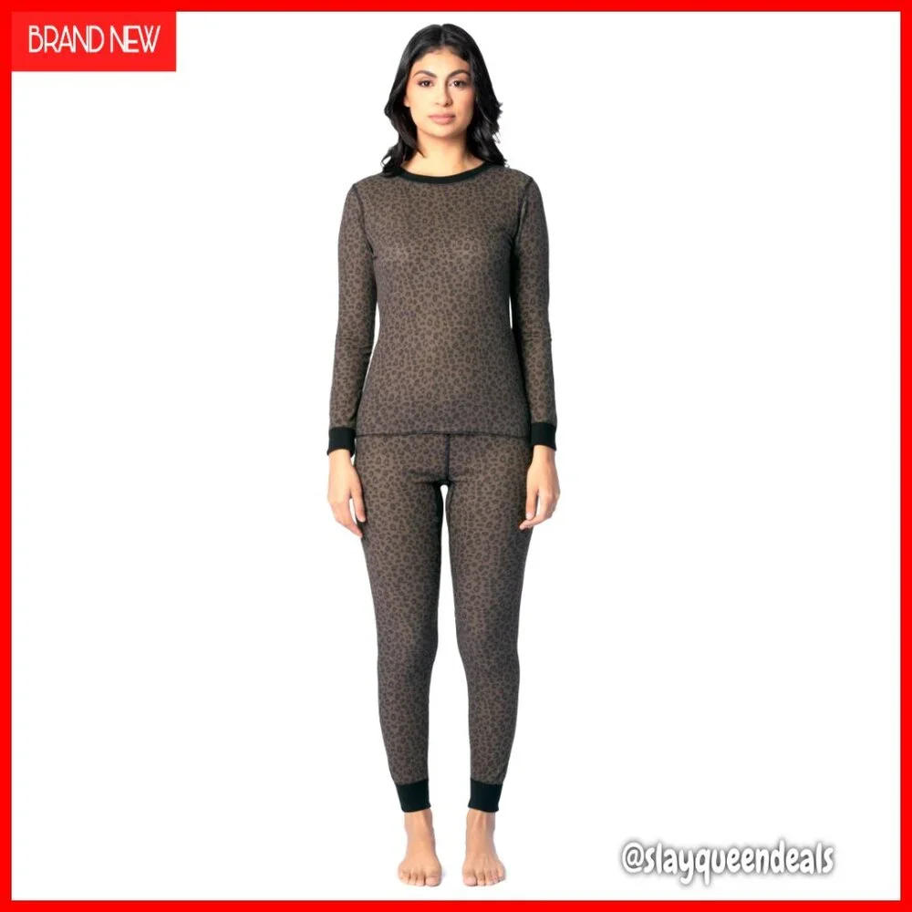 Women's Thermal Set Long Sleeve Crew Neck Base Layer Slim Fit